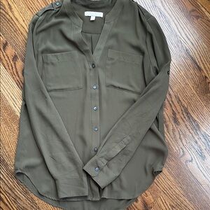 Banana Republic Dark Green Blouse